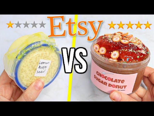 1 STAR vs 5 STAR Etsy Slime Shop Review!
