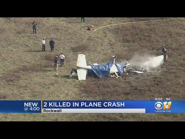 2 Killed When Small Plane Strikes Power Line, Crashes Near Rockwall Airport