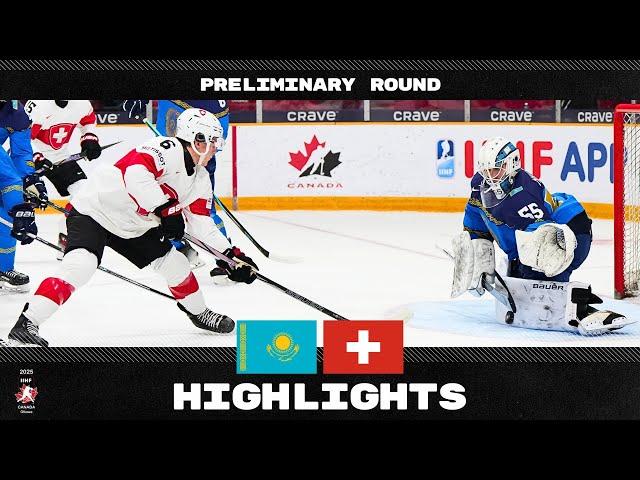 Highlights: Kazakhstan vs Switzerland | 2025 #WorldJuniors