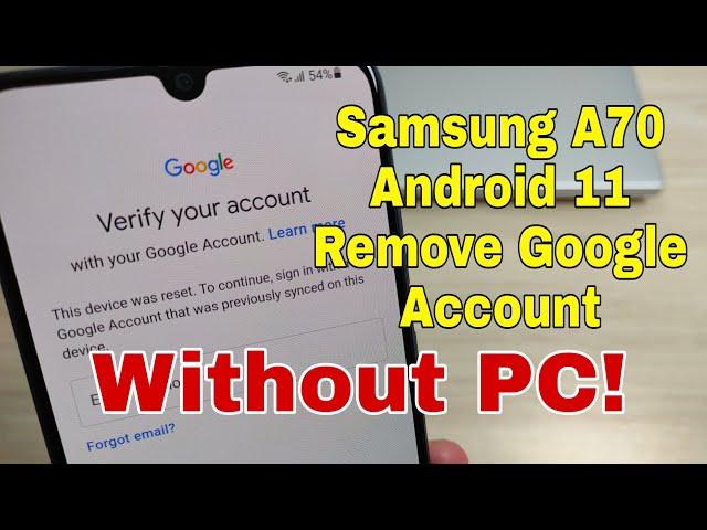 BOOM! Samsung A70 (SM-A705FN), Remove Google Account, Bypass FRP, Without PC.