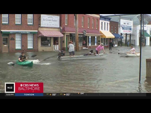 Tropical Storm Debby brings historic, dangerous flooding to Annapolis