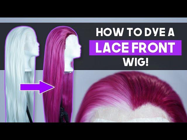 How to Dye a Lace Front Wig WITHOUT dying the lace! - Cosplay Wig Tutorial