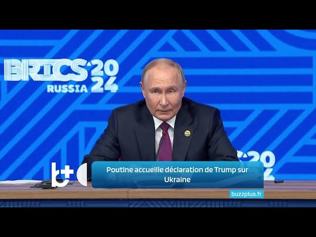 Poutine se félicite de la déclaration de Trump sur la fin du conflit en Ukraine