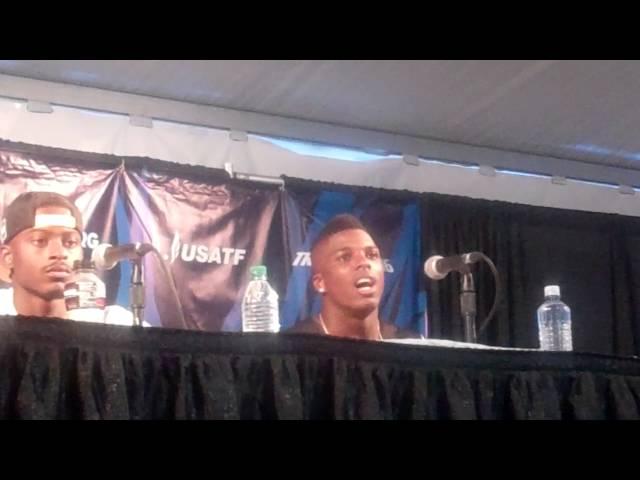 Marvin Bracy Talks After Making Olympic Team at Press Conference