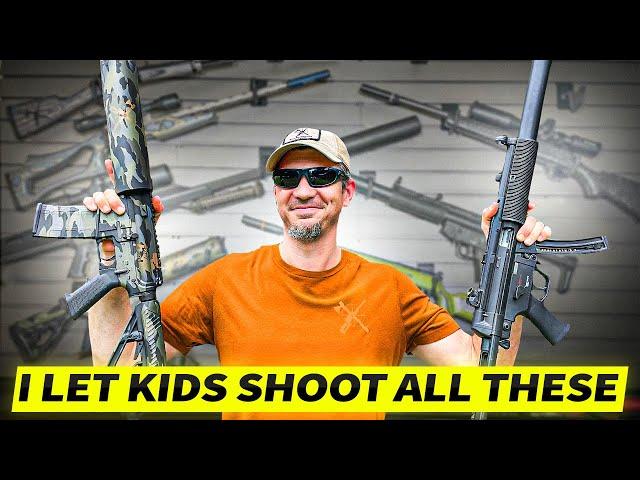 I let KIDS shoot all these GUNS! Even the 50BMG!!