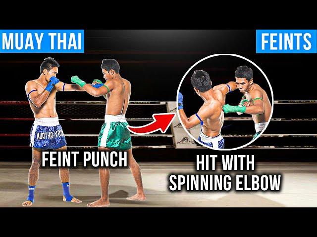 Setting up Spinning Elbow | MUAY THAI FEINTS