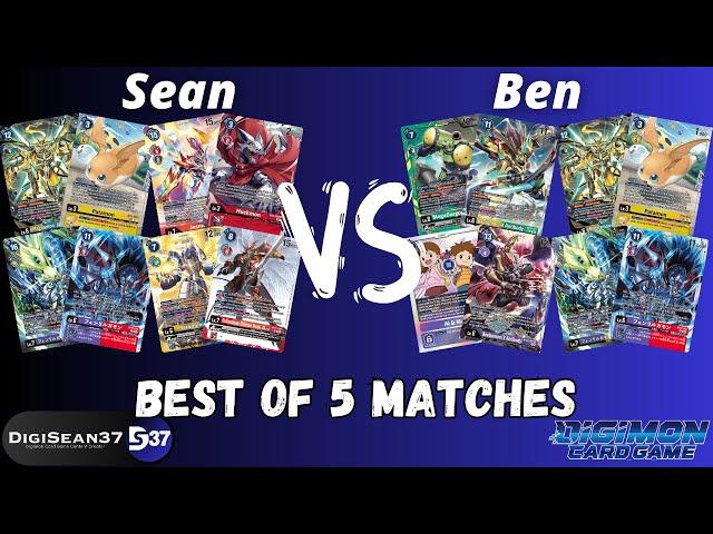 The Gauntlet: Best of 5 Matches VS Ben | Digimon Card Game | BT17 Secret Crisis