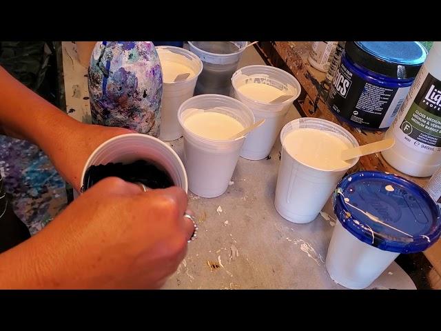 How I Mix My Paint with Pouring Medium