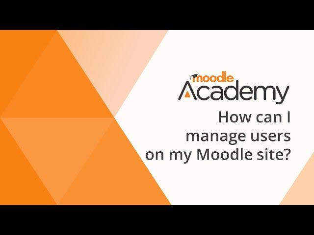 How can I manage users on my Moodle site?