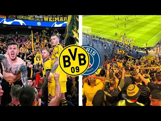 BVB Fans und Spieler feiern UCL-Final qualifikation gegen PSG | Paris SG- Dortmund 0:1 UCL 7/5/2024