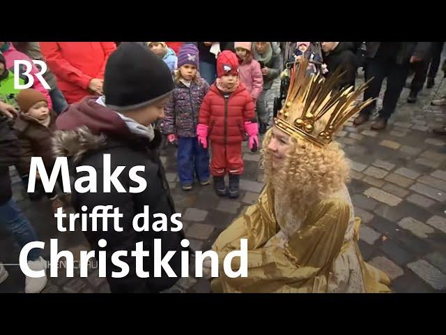 Blinder Junge Maks trifft das Christkind auf den Nürnberger Christkindlesmarkt | Frankenschau | BR