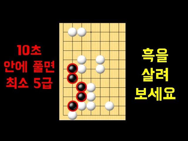 초보 바둑 사활 12   단 5분으로 바둑 초보 탈출하기 l Korea Baduk live die