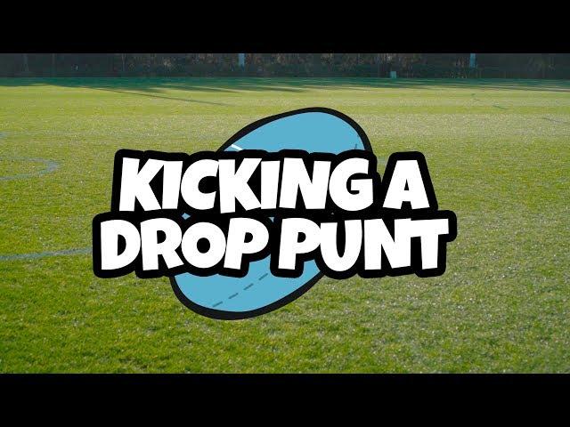 How to Play AFL - 5. Kicking a Drop Punt