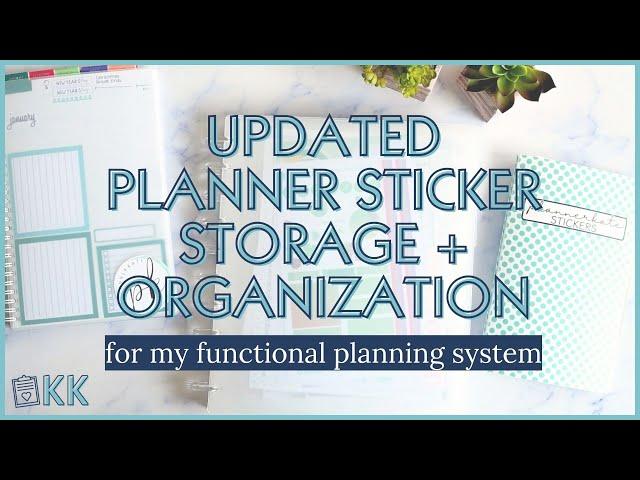 Functional Planner Sticker Storage with PlannerKate Disc System for my Erin Condren Monthly Planner