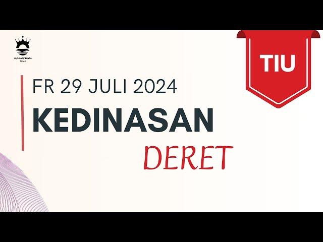 FR Kedinasan 29 juli 2024 TIU (Deret)