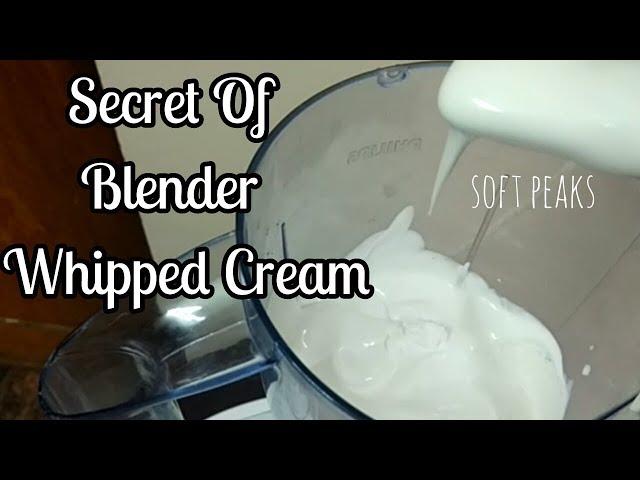 Blender Whipped Cream | How to make whipped cream in Mixie / Blender -TastyFood SimpleCookingChannel