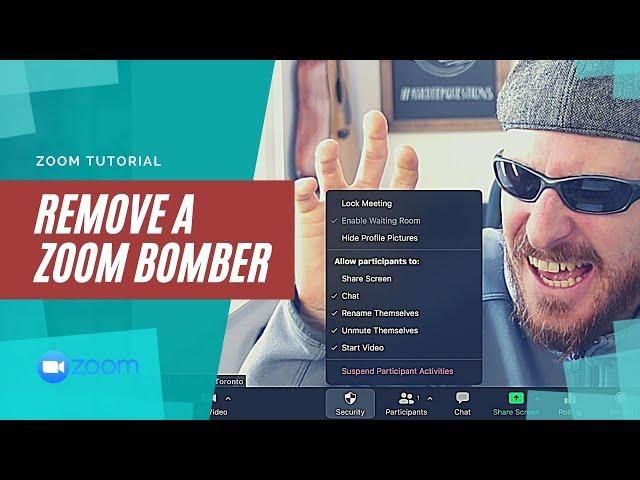 How to remove a Zoom Bomber quickly