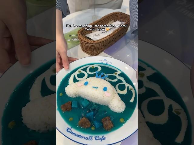 Everything I ate at the Cinnamoroll Cafe in Japan ️🩵