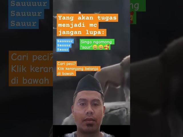 Jadi MC pengajian? Jangan lupa saur, singa ngomong saur