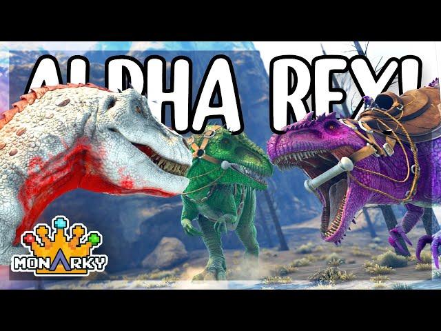 Two Gigas Take on an Alpha Rex! - ARK: The Hunted
