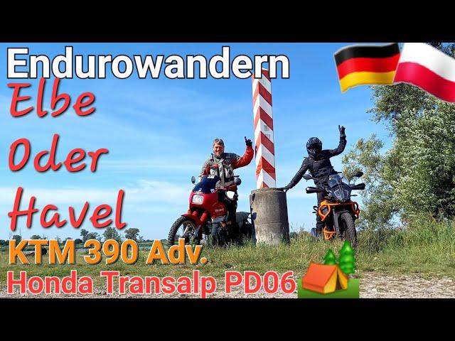 KTM 390 Adventure vs. Honda Transalp | Endurowandern entlang der Oder   Havel und Elbe #honda #ktm