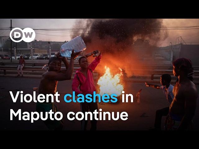 Demonstrators clash with police in Mozambique over 'rigged' election | DW News