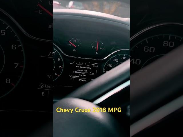 Chevy Cruze 2018 MPG #chevycruze #chevycruzempg