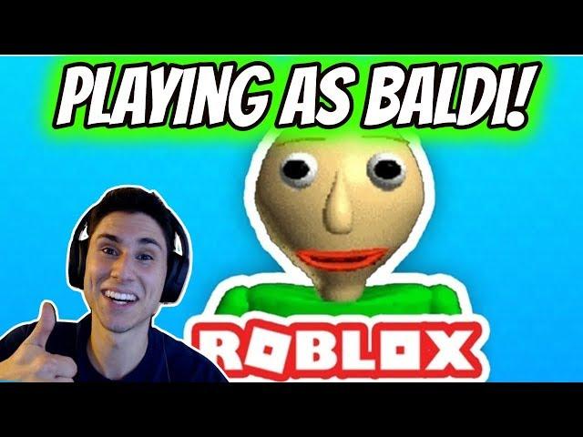 PLAYING AS BALDI! | The Schoolhouse Roblox Baldi's Basics Game | Roblox: The Schoolhouse