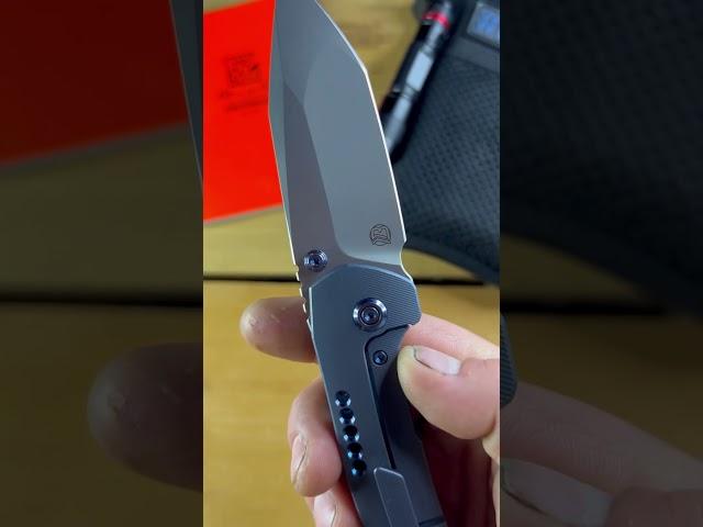 Titanium Tactical titan named the Trogon! This beautiful WE knife is done very well. #titaniumknife