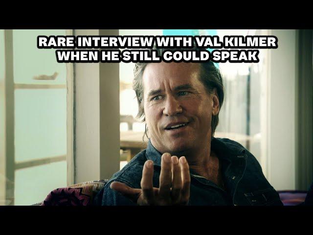 Very rare interview of Val Kilmer just before he lost his ability to speak.