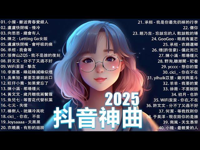 2025抖音最最最火 歌曲排行榜前六十名, 沒有聽完是你的損失！盧盧快閉嘴 - 會呼吸的痛, 承桓 - 我會等, 向思思 - 總會有人, 小燦-斷送青春愛錯人【抖音神曲】聽得最多的抖音歌曲 2024