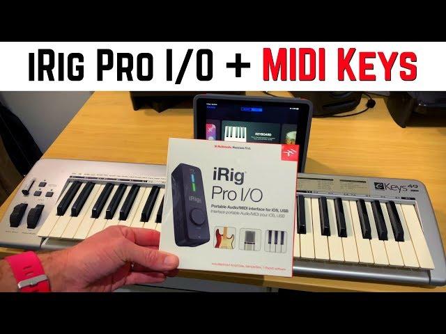 iRig Pro I/O - MIDI Keyboard connection on iPad/iPhone (GarageBand)