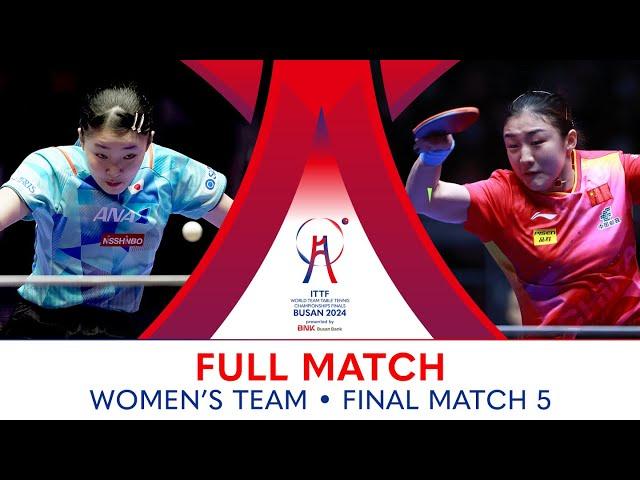 FULL MATCH | Miwa HARIMOTO vs CHEN Meng | WT F | #ITTFWorlds2024