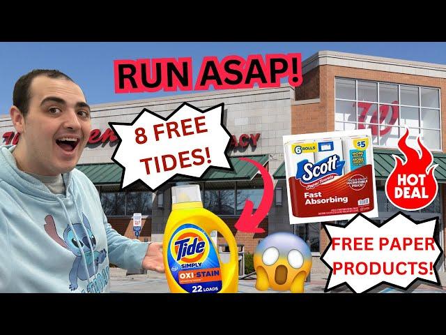 *RUN ASAP!* ~ 8 FREE BOTTLES OF TIDE / FREE PAPER PRODUCTS / MORE! ~ CRAZY HOT WALGREENS DEAL!!!!