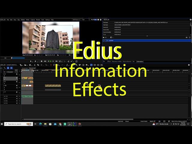 edius information Create Amazing Effects