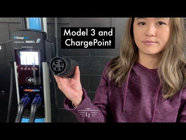 Tesla Compatible ChargePoint Charger using Type 1 Adaptor | Ludicrous Feed | Tesla Tom