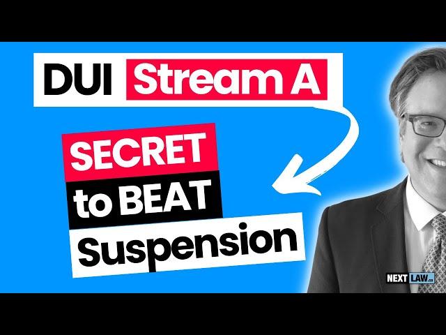 Stream A DUI: Your Secret to Beating Long Suspensions