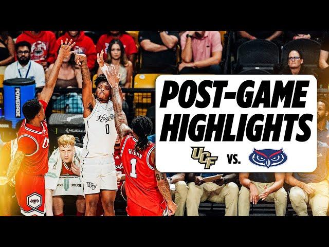 UCF Men’s Basketball 100, Florida Atlantic 94,  // FULL GAME HIGHLIGHTS // Nov. 12, 2024