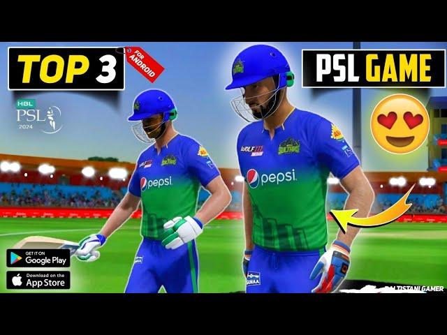 Top 3 PSL Cricket Game For Android  PSL 9 New Cricket Game For mobile #PSL #Cricket