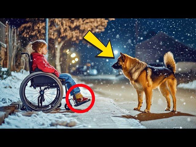 ROLLSTUHLMÄDCHEN WIRD IM KALTEN ABGELEGT... ABER EIN HUND ERSCHEINT UND DAS ENDE WIRD DICH BEWEGEN