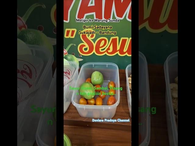 Melipir ke Warung Sunda BUMI SADAYANA di Sukajadi, Bandung ||ada yang gratis nih bestie