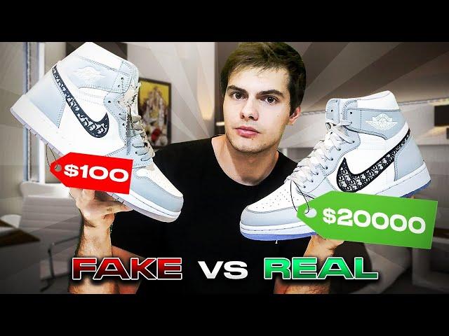 REAL vs FAKE Jordan 1 DIOR