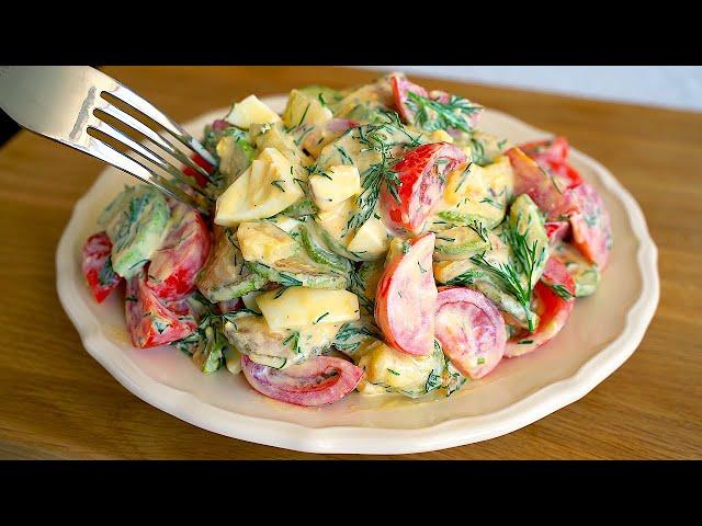 Eat this salad every day for dinner and you will lose belly fat! -30kg in 1 month