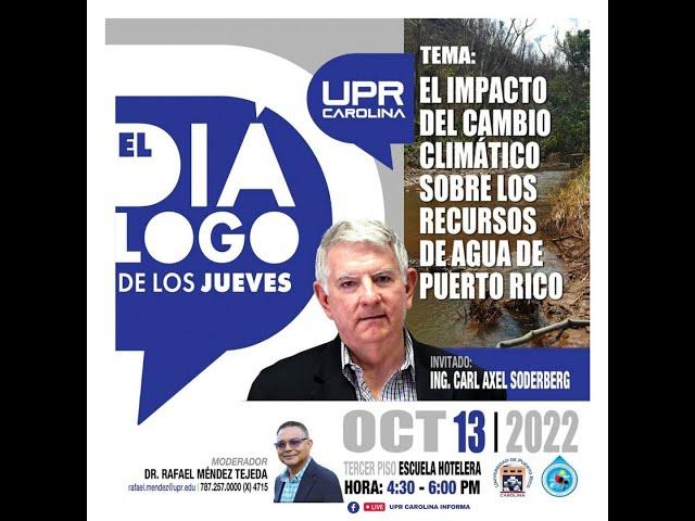 El impacto del cambio climático sobre los recursos de agua de Puerto Rico