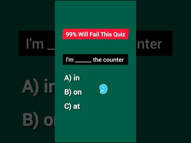 Prepositions Test: ON IN AT | English Grammar Quiz | Learn English