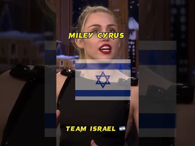 Celebrities who support Palestine  and Israel 