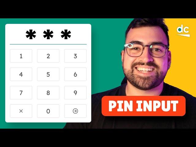 Create a Pin Input with HTML, CSS & JavaScript