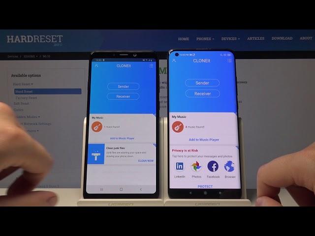 How to Transfer Data from Samsung device to XIAOMI Mi 10 using CLONEit App