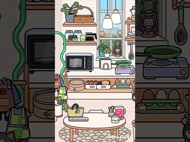 house tour serba putih #tocaboca #tocalifeworld #tocahacks #shorts