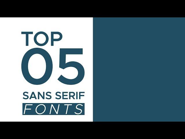 Top 5 Free sans serif fonts (typefaces) in 2021 for typography (Must Download them)